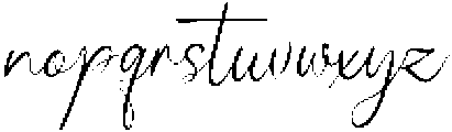 Pensthary otf (400) Font LOWERCASE