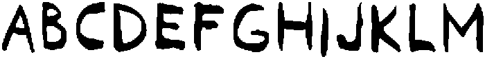 Pentagram Inkswipe Regular ttf (400) Font UPPERCASE