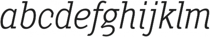 Pentay Light Italic otf (300) Font LOWERCASE