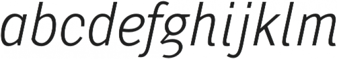 Pentay Sans Light Italic otf (300) Font LOWERCASE