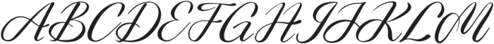 Pentona Minami Italic otf (400) Font UPPERCASE