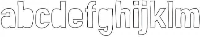 Peperoncino Sans Tribe Outline otf (400) Font LOWERCASE