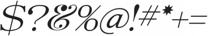 Percheno Italic otf (400) Font OTHER CHARS