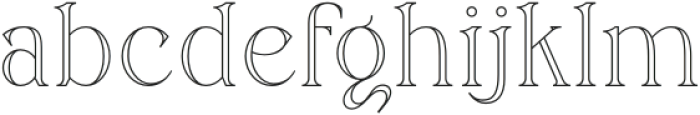 Perfect Christmas Outline otf (400) Font LOWERCASE