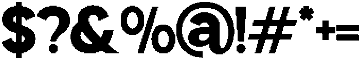 Perfect Corporate Extra Bold otf (700) Font OTHER CHARS
