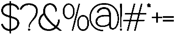 Perfect Corporate Extra Light otf (200) Font OTHER CHARS