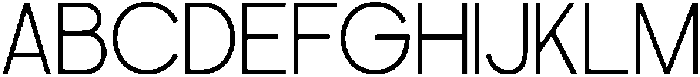Perfect Corporate Extra Light otf (200) Font UPPERCASE