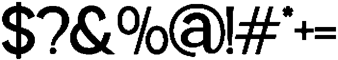 Perfect Corporate Medium otf (500) Font OTHER CHARS