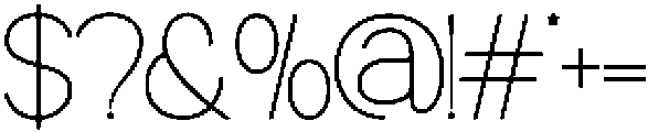Perfect Corporate Thin otf (100) Font OTHER CHARS