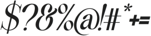 Perfect Dream Regular Italic Condensed otf (400) Font OTHER CHARS