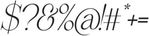Perfect Dream Thin Italic condensed otf (100) Font OTHER CHARS