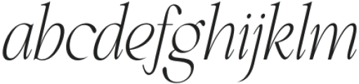 Perfect Dream Thin Italic condensed otf (100) Font LOWERCASE