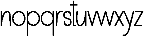 Perfect Lemonade Regular otf (400) Font LOWERCASE