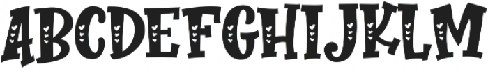 Perfect Love Carved otf (400) Font UPPERCASE