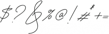Perfect Love Script otf (400) Font OTHER CHARS