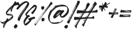 Perfect Redemption Italic otf (400) Font OTHER CHARS