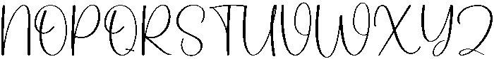Perfect Regular otf (400) Font UPPERCASE