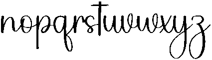 Perfect Regular otf (400) Font LOWERCASE