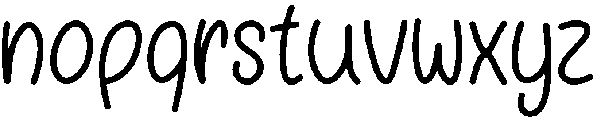 Perfect Regular otf (400) Font LOWERCASE
