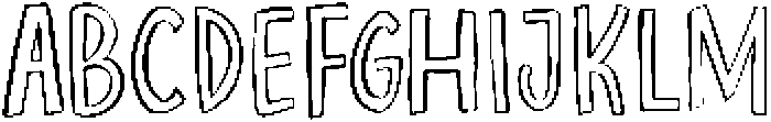Perfect Relationship Outline otf (400) Font UPPERCASE