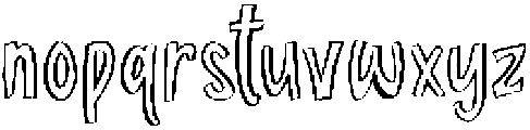 Perfect Relationship Outline otf (400) Font LOWERCASE