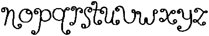 Perfect Sprouts Bold otf (700) Font LOWERCASE