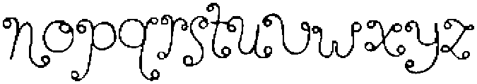 Perfect Sprouts Regular otf (400) Font LOWERCASE