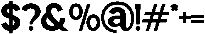 PerfectCorporate-Bold otf (700) Font OTHER CHARS
