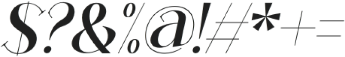 PerfectMoment-Italic otf (400) Font OTHER CHARS