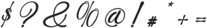 PerfectSignature-Italic otf (400) Font OTHER CHARS