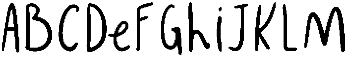 Perfectly Imperfect Regular otf (400) Font UPPERCASE