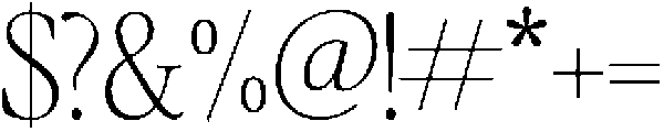 Perfectly Nineties Thin otf (100) Font OTHER CHARS
