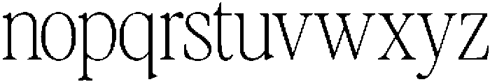 Perfectly Nineties Thin otf (100) Font LOWERCASE