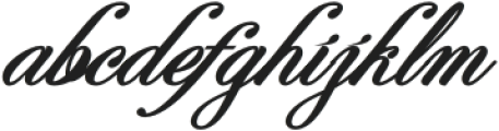 Perfecto Calligraphy Bold Italic otf (700) Font LOWERCASE