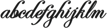 Perfecto Calligraphy Bold otf (700) Font LOWERCASE