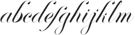 Perfecto Calligraphy Thin otf (100) Font LOWERCASE