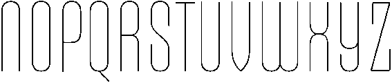 Perlu Thin otf (100) Font UPPERCASE