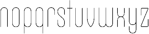 Perlu Thin otf (100) Font LOWERCASE