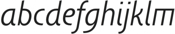Pershal Cond Light Italic otf (300) Font LOWERCASE