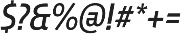 Pershal Cond Medium Italic otf (500) Font OTHER CHARS