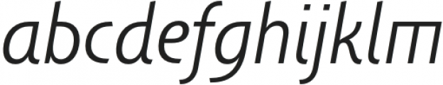 Pershal Norm Light Italic otf (300) Font LOWERCASE