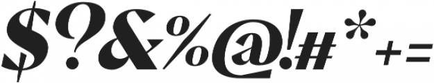 Pervinca Family ExtraBold Italic otf (700) Font OTHER CHARS