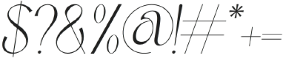 Peskia Semi Bold Oblique otf (600) Font OTHER CHARS