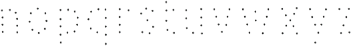 PestoFresco Small Dots otf (400) Font LOWERCASE