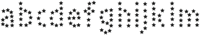 PestoFresco Stars 3 otf (400) Font LOWERCASE