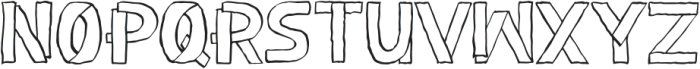 Petal Types Outline otf (400) Font LOWERCASE