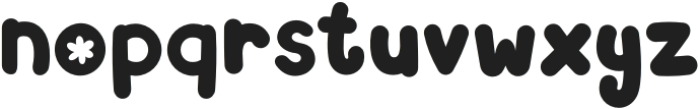 PetalPop Regular otf (400) Font LOWERCASE