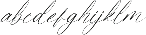 Petalip Orchid Italic otf (400) Font LOWERCASE