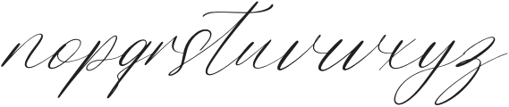 Petalip Orchid Italic otf (400) Font LOWERCASE