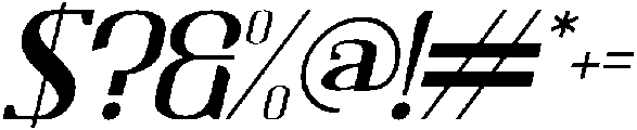 Petravian Italic otf (400) Font OTHER CHARS